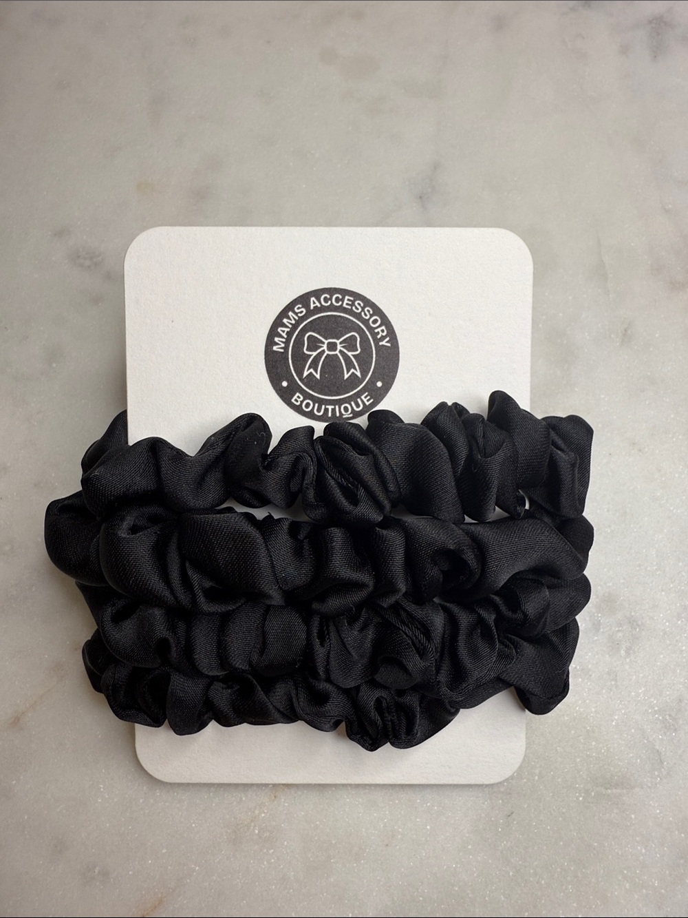 The Black Satin Set - 4 Pack